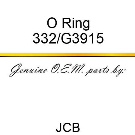 O Ring 332/G3915