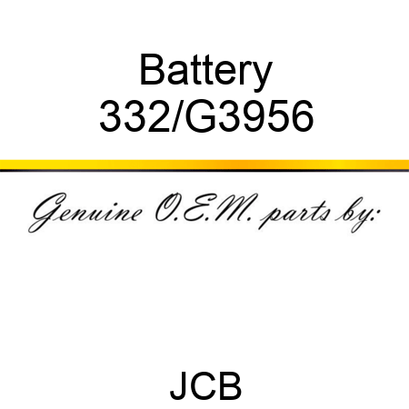 Battery 332/G3956