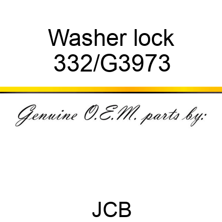 Washer lock 332/G3973