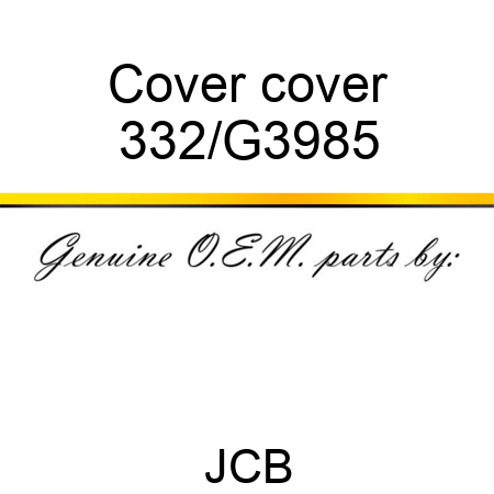 Cover cover 332/G3985