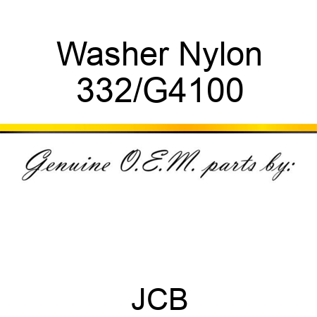 Washer Nylon 332/G4100