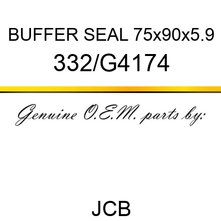 BUFFER SEAL 75x90x5.9 332/G4174