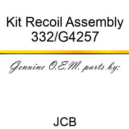 Kit Recoil Assembly 332/G4257