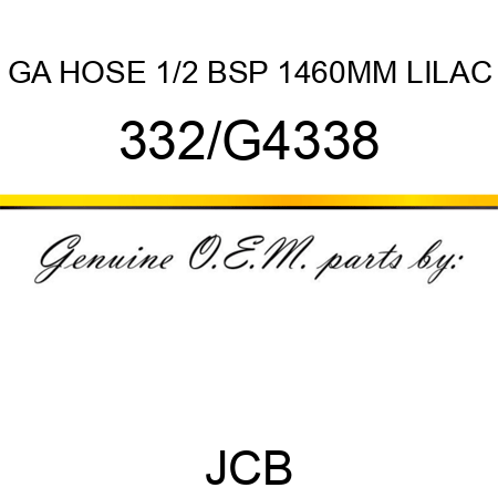 GA HOSE 1/2 BSP 1460MM LILAC 332/G4338