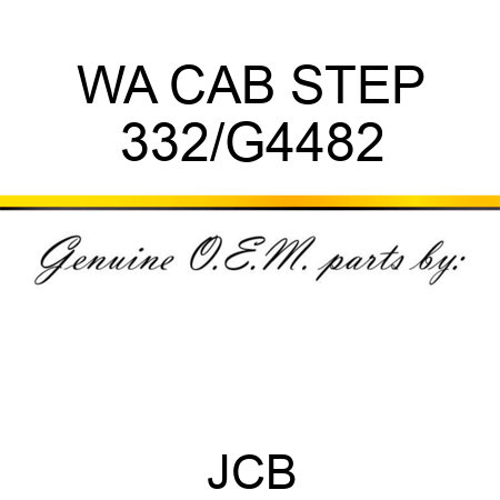 WA CAB STEP 332/G4482