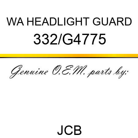 WA HEADLIGHT GUARD 332/G4775