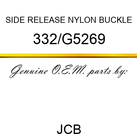 SIDE RELEASE NYLON BUCKLE 332/G5269