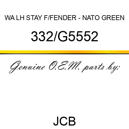 WA LH STAY F/FENDER - NATO GREEN 332/G5552