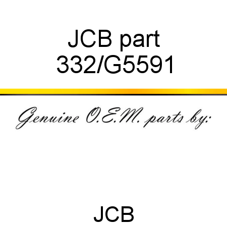 JCB part 332/G5591