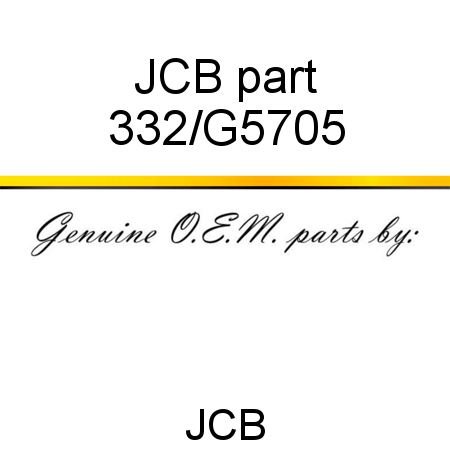 JCB part 332/G5705