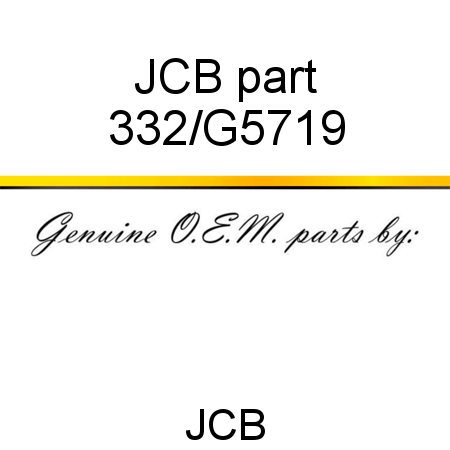 JCB part 332/G5719