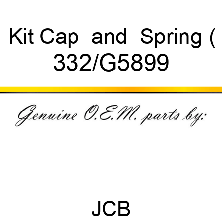 Kit Cap & Spring ( 332/G5899