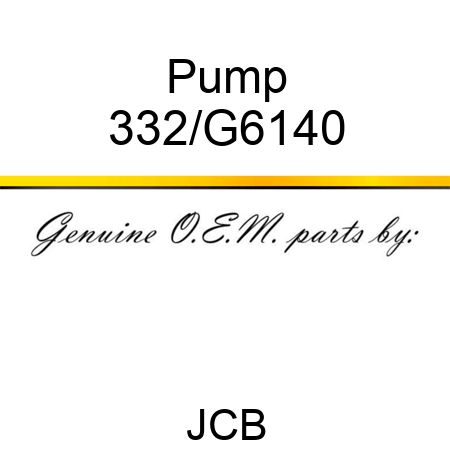 Pump 332/G6140