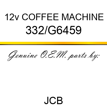 12v COFFEE MACHINE 332/G6459