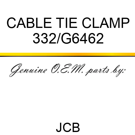 CABLE TIE CLAMP 332/G6462