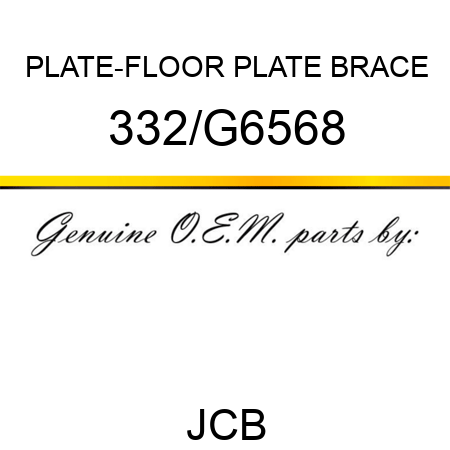 PLATE-FLOOR PLATE BRACE 332/G6568