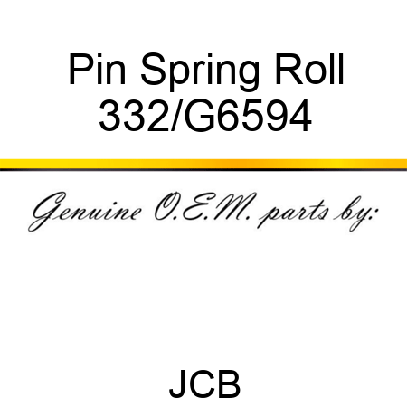 Pin Spring Roll 332/G6594