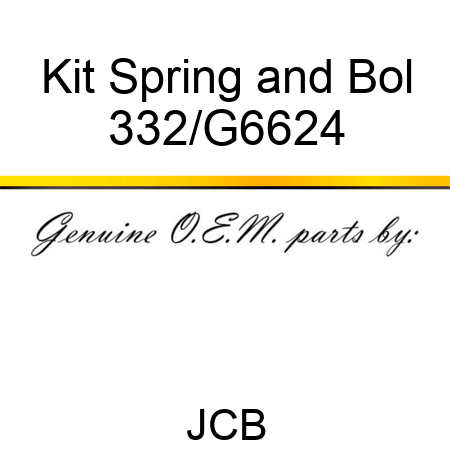 Kit Spring and Bol 332/G6624