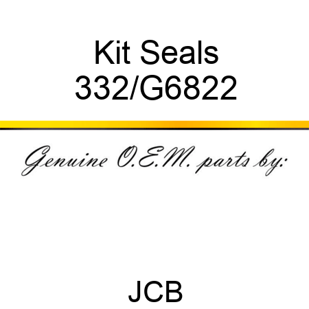 Kit Seals 332/G6822