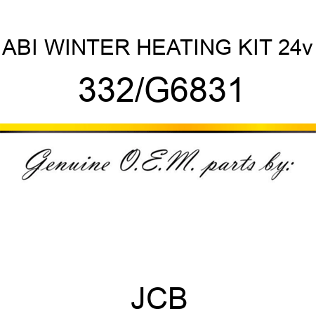 ABI WINTER HEATING KIT 24v 332/G6831