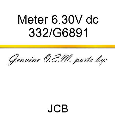 Meter 6.30V dc 332/G6891