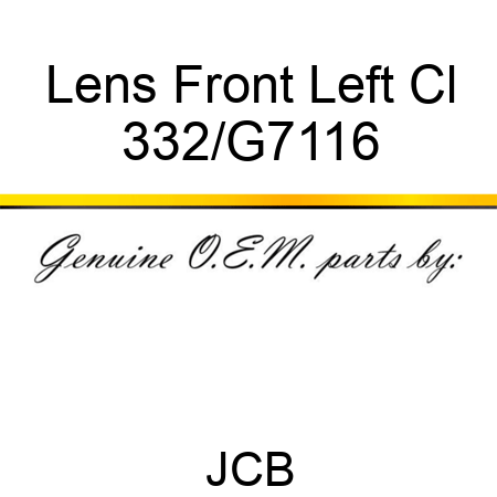 Lens Front Left Cl 332/G7116