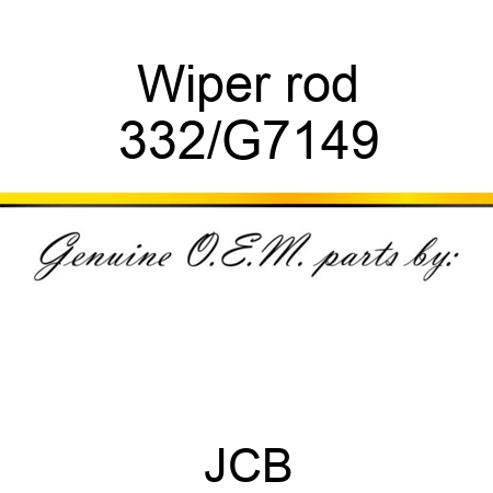 Wiper rod 332/G7149