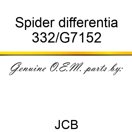 Spider differentia 332/G7152