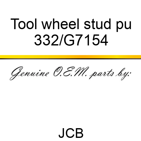 Tool wheel stud pu 332/G7154