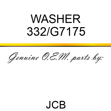 WASHER 332/G7175