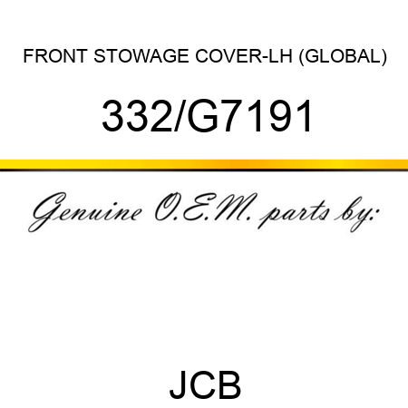 FRONT STOWAGE COVER-LH (GLOBAL) 332/G7191