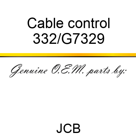 Cable control 332/G7329