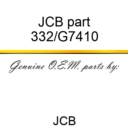 JCB part 332/G7410