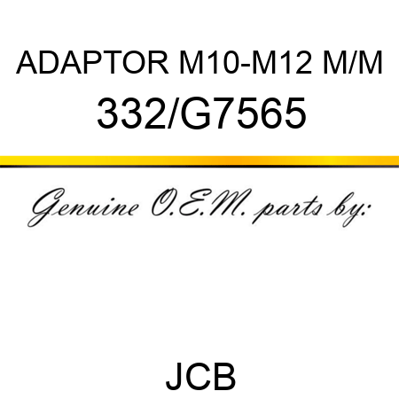 ADAPTOR M10-M12 M/M 332/G7565