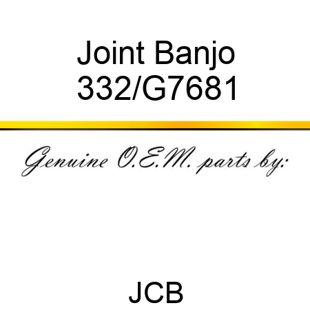 Joint Banjo 332/G7681