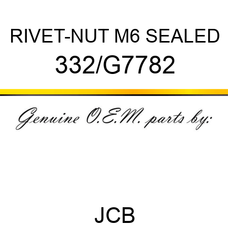 RIVET-NUT M6 SEALED 332/G7782