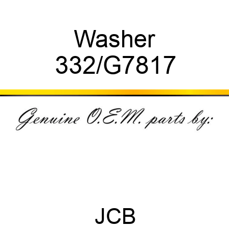 Washer 332/G7817