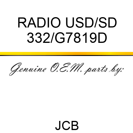 RADIO+USD/SD 332/G7819D