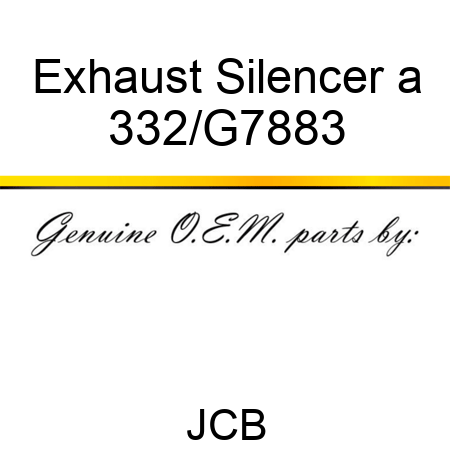 Exhaust Silencer a 332/G7883