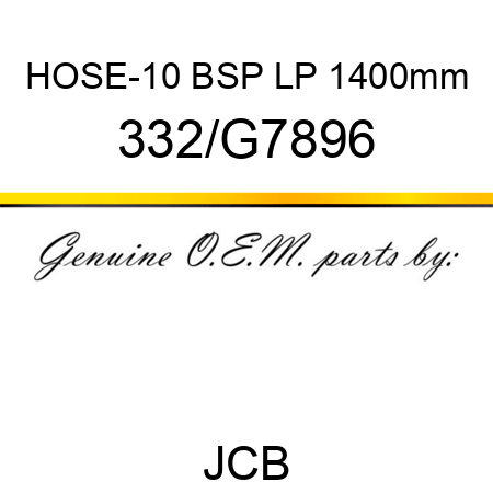 HOSE-10 BSP LP 1400mm 332/G7896