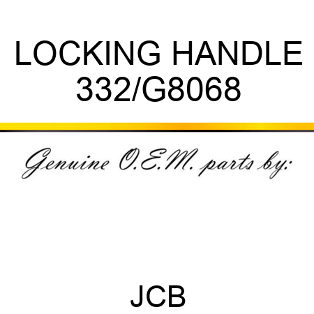 LOCKING HANDLE 332/G8068