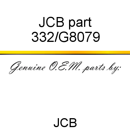 JCB part 332/G8079