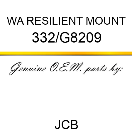 WA RESILIENT MOUNT 332/G8209