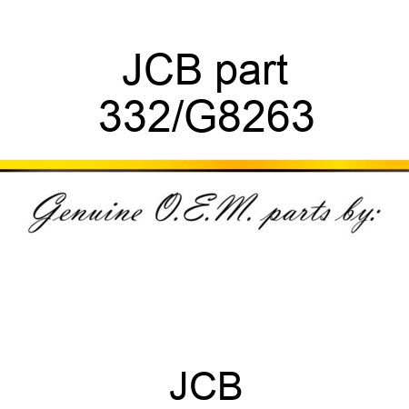 JCB part 332/G8263