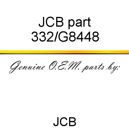 JCB part 332/G8448