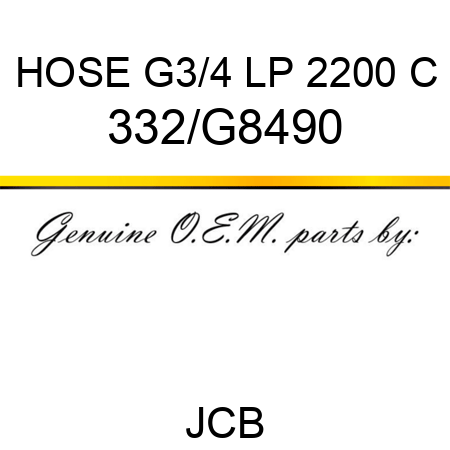 HOSE G3/4 LP 2200 C 332/G8490