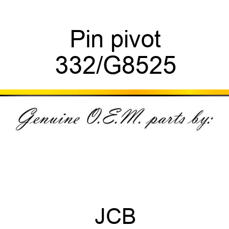 Pin pivot 332/G8525