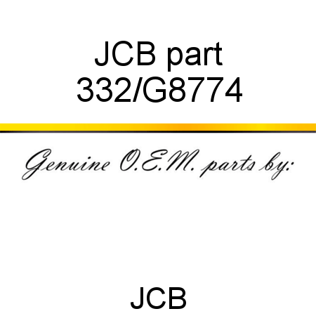 JCB part 332/G8774