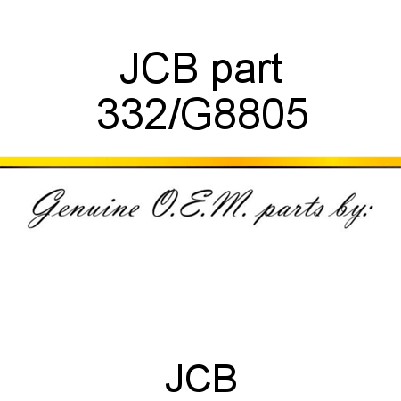 JCB part 332/G8805