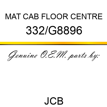 MAT CAB FLOOR CENTRE 332/G8896